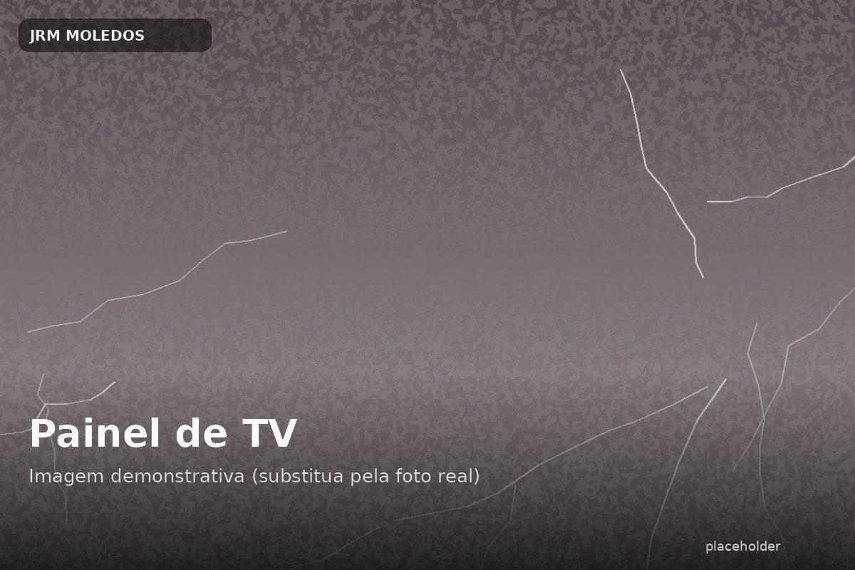 Painel de TV com Pedra Decorativa Interna